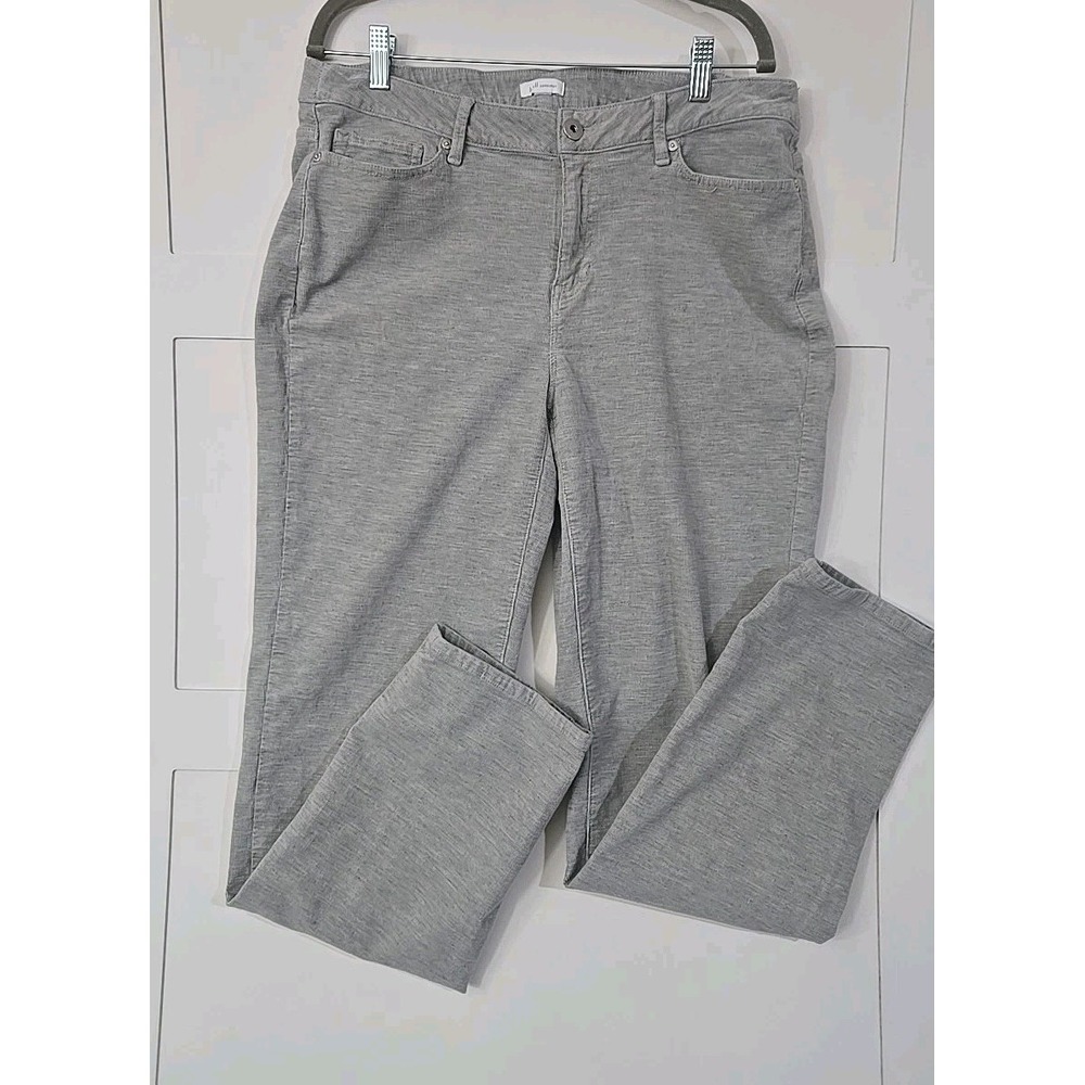 J.Jill Corduroy Pants‎ Womens Large Gray Capsule Basic